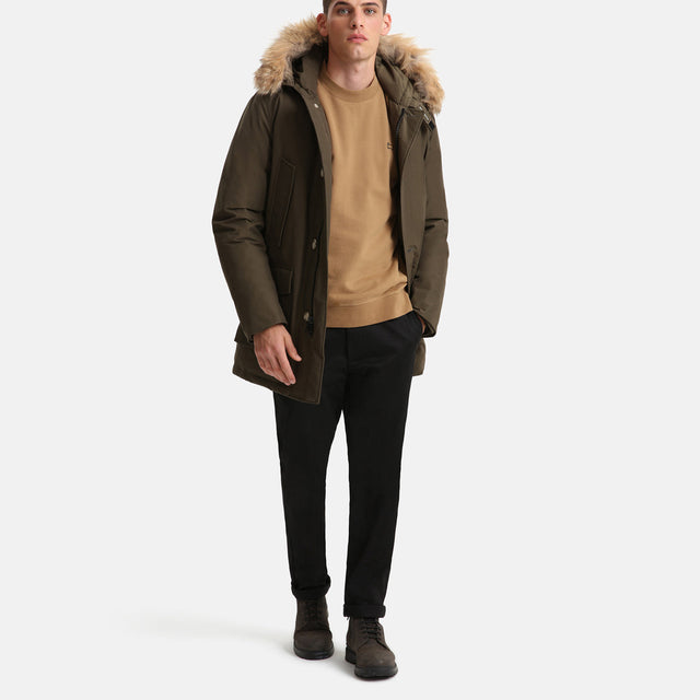 Woolrich Arctic Detachable Fur Parka Men's Dark Green